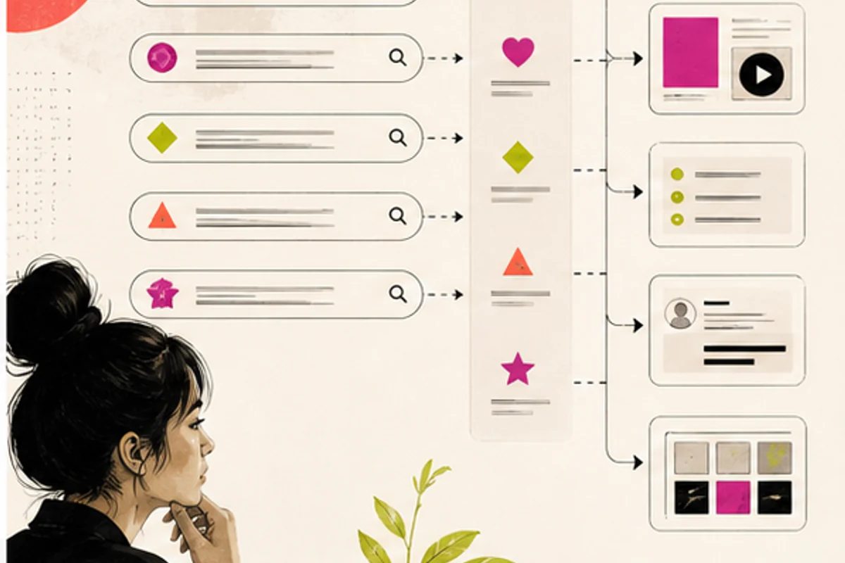 Search intent mapped to useful audience outcomes